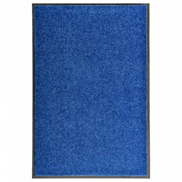 Kék kimosható lábtörlő 60 x 90 cm