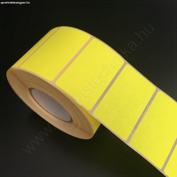 50x25mm TT papír címke (1.000db/40) - fluo CITROM REM. visszaszedhető