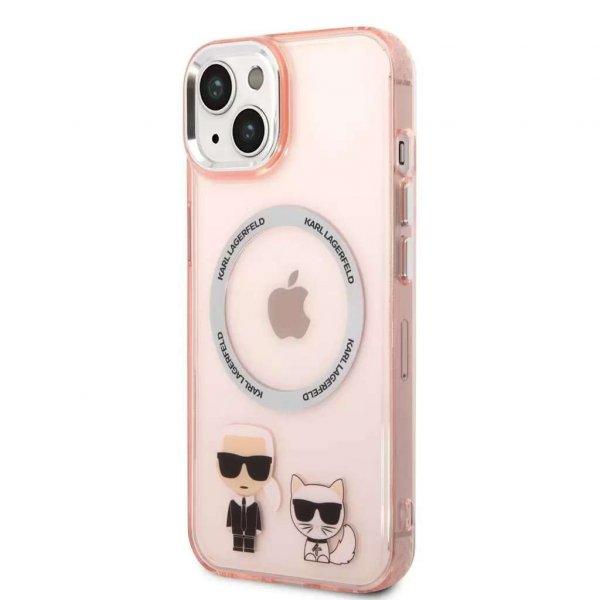Karl Lagerfeld MagSafe tok pink KLHMP14MHKCP Apple iPhone 14 Plus készülékhez