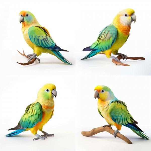 Papagájos falmatrica, fotó hatású | 8 + 24 db-os szett | 80 cm x 80 cm -
babaszoba faldekoráció