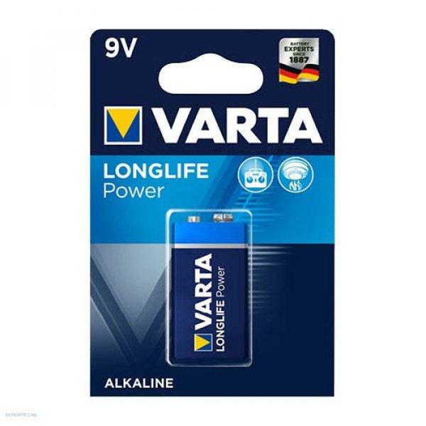 Hasáb elem 9V-os 6LR61 Varta HighEnergy tartós