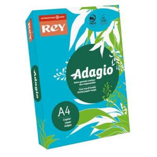 Másolópapír, színes, A4, 80 g, REY "Adagio", intenzív kék