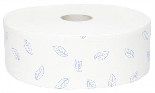 Toalettpapír, T1 rendszer, 2 rétegű, 26 cm átmérő, Premium, TORK
"Soft Jumbo", fehér