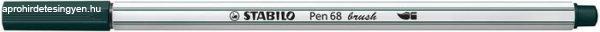Ecsetirón, STABILO "Pen 68 brush", földeszöld