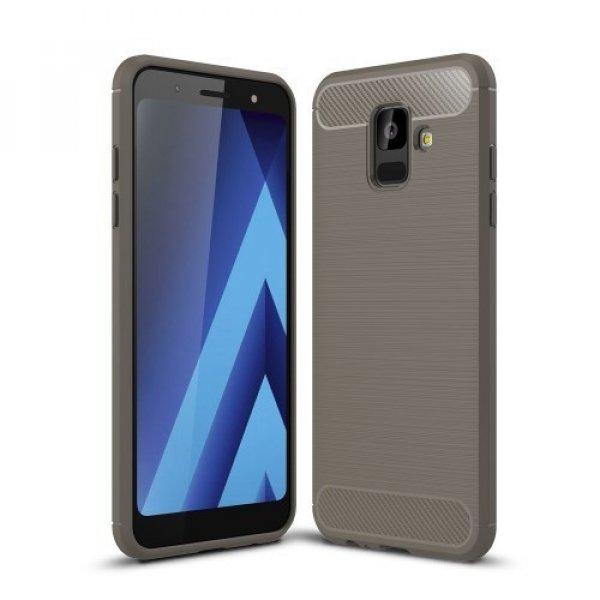 Samsung Galaxy A6 (2018) Szilikon Tok Ütésállókivitel Karbon Mintázattal
Szürke