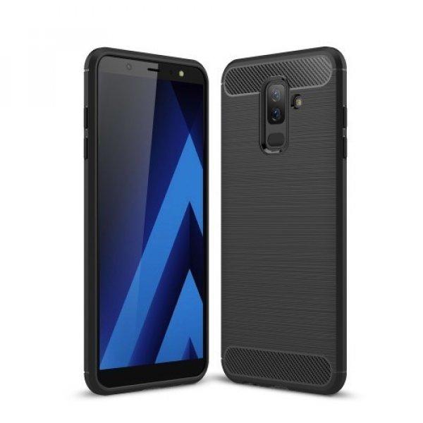 Samsung Galaxy A6+ (2018) Szilikon Tok Ütésállókivitel Karbon Mintázattal
Fekete