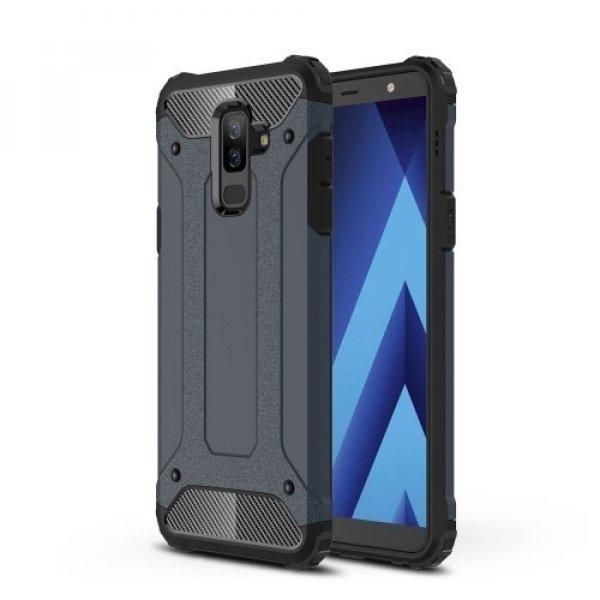 Samsung Galaxy A6+ (2018) Ütésálló Armor Tok Guard Series 2in1 Sötétkék