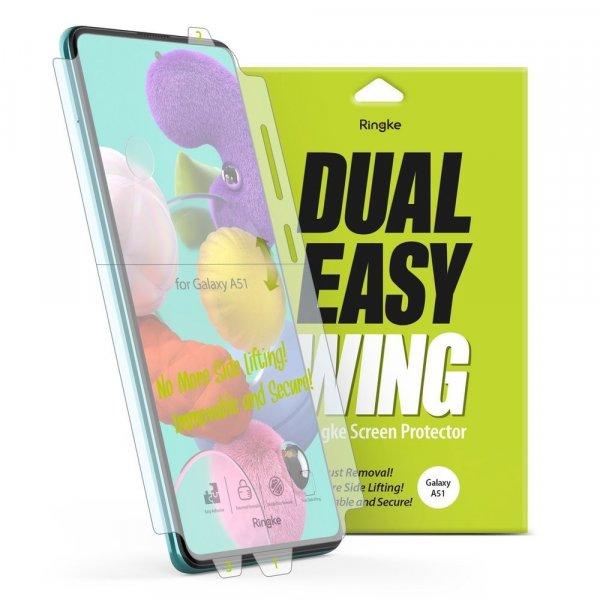Samsung Galaxy A51 Ringke Dual Easy Wing 2x Kijelzővédő Fólia FULL DWSG0001