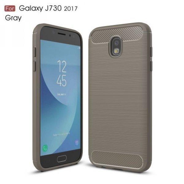 Samsung Galaxy J7 2017 Tok Szilikon Szálcsiszolt Karbon Mintázat
Ütésállókivitel Szürke