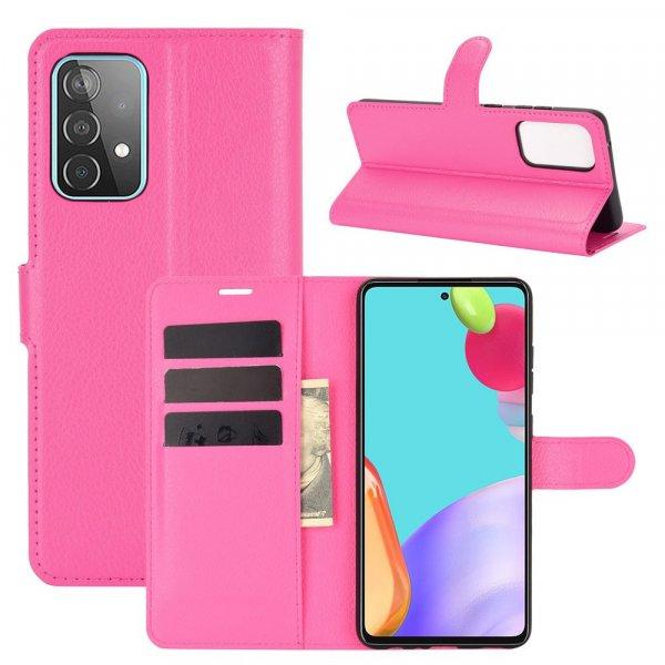 RMPACK Samsung Galaxy A52 5G Notesz Tok Business Series Kitámasztható
Bankkártyatartóval Pink