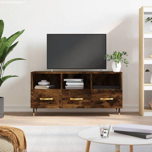Füstös tölgyszínű műfa TV-szekrény 102 x 36 x 50 cm