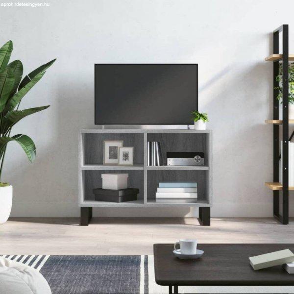Szürke sonoma színű szerelt fa TV-szekrény 69,5 x 30 x 50 cm