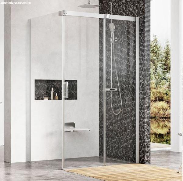 Ravak zuhanykabin, MSDPS-100/80 jobbos szatén+Transparent 