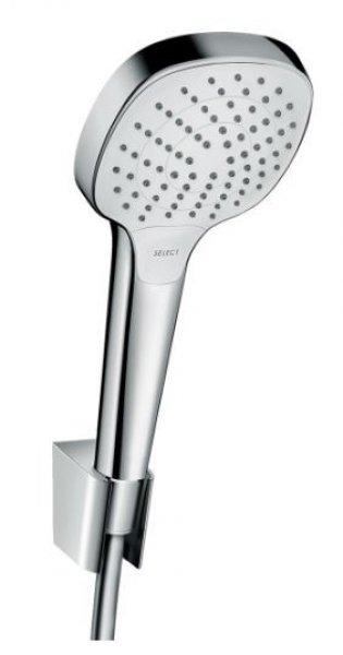 Hansgrohe Croma Select E Zuhanyszett Vario 125 cm-es zuhanytömlővel,
króm/fehér