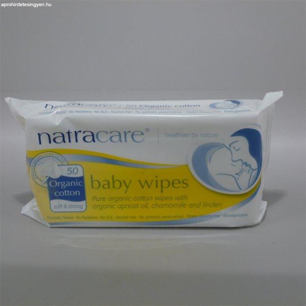Natracare bio pamut baba törlőkendő 50 db