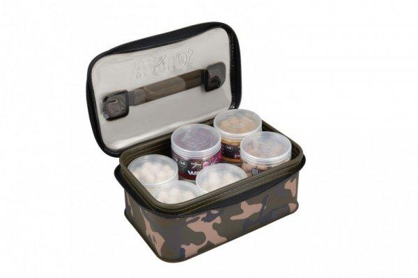 Fox Aquos Camo Bait Storage Large - Csalis És Aprócikkes Táska - 25X16,5X9Cm
(Cev015)