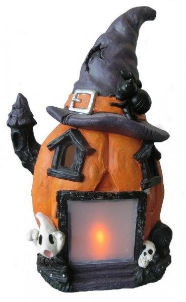 Halloween tök dekoráció LED világítással, 49 cm