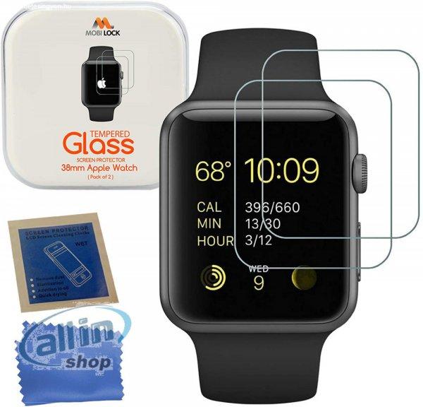 Apple Watch edzett üveg képernyővédő fólia (2 db-os csomag) | Apple Watch
38mm Series 1, 2 ,3
