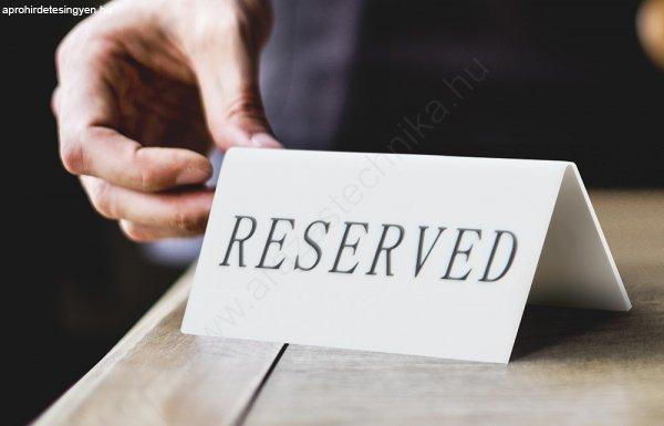 Reserved asztaltábla Securit® (5db) (TN-RES-EN-WT)