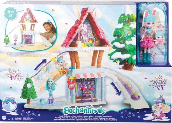 Mattel Enchantimals: Téli üdülő központ Bevy Bunny babával