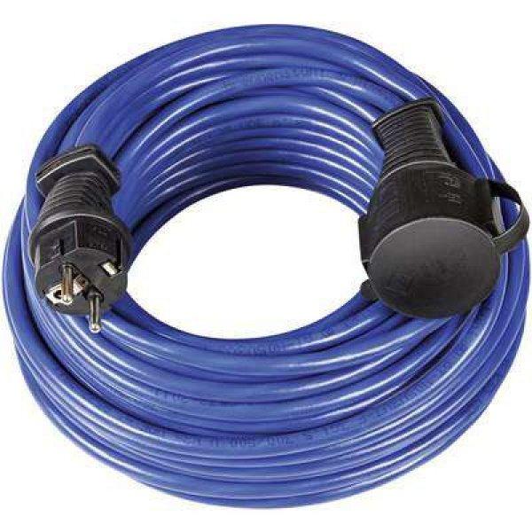 Kültéri, gumi hálózati hosszabbítókábel védőkupakkal, kék, 10 m,
N05V3V3-F 3G 1,5 mm2 , Brennenstuhl 1169810