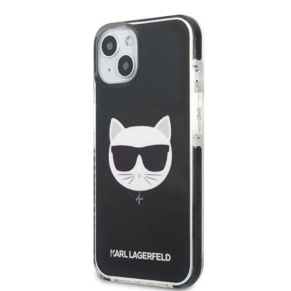 Apple iPhone 13 Karl Lagerfeld Choupette Head tok - KLHCP13MTPECK, Fekete