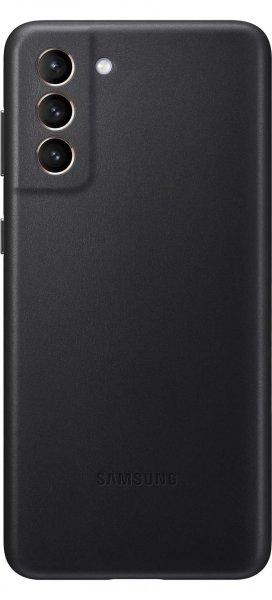 Samsung Galaxy S21 Plus gyári Bőrtok - Fekete