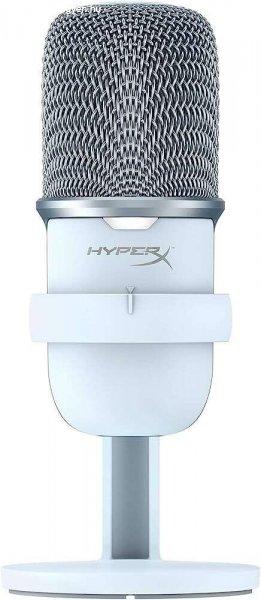 HyperX SoloCast Gamer Asztali Mikrofon - Fehér