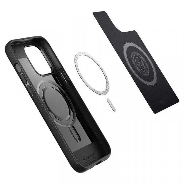 Spigen Mag Armor Apple iPhone 14 Pro Magsafe Szilikon Tok - Fekete