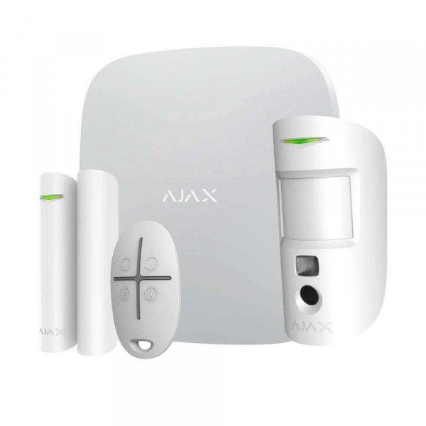 Ajax StarterKit Cam Plus Vezeték nélküli Okos Riasztó Rendszer - Fehér