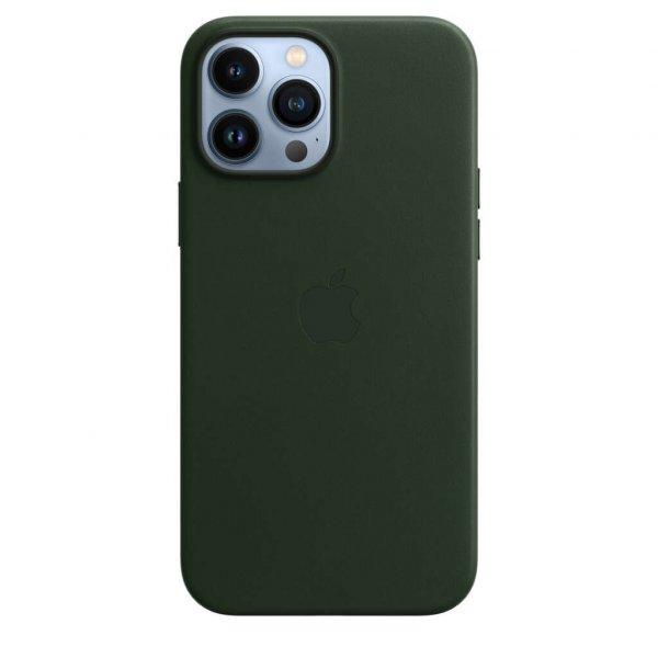 Apple iPhone 13 Pro Max Leather Case with MagSafe - Sequoia Green  (Seasonal
Fall 2021)