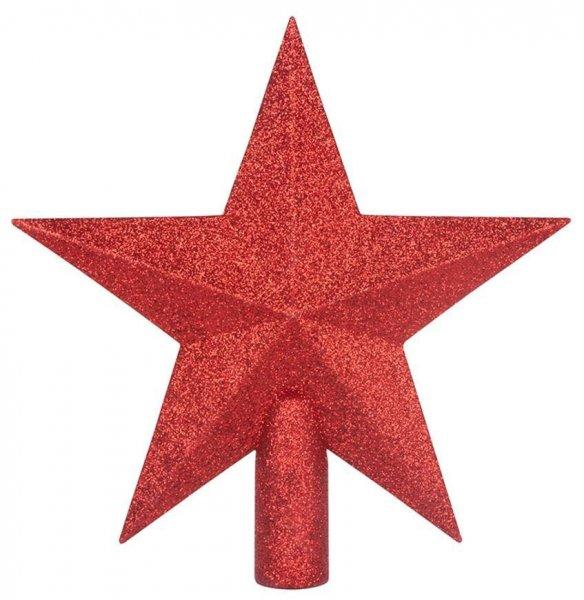 MagicHome karácsonyi dísz, 20 cm, csillag, piros