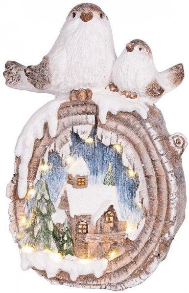 MagicHome karácsonyi dekoráció, LED, kerámia, 33,3 x 16,5 x 47 cm