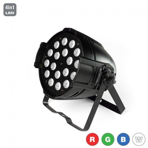 FLASH LED PAR 64 18x10W RGBW alu
