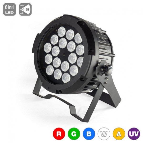 FLASH LED PAR 18x15W RGBWA+UV IP65