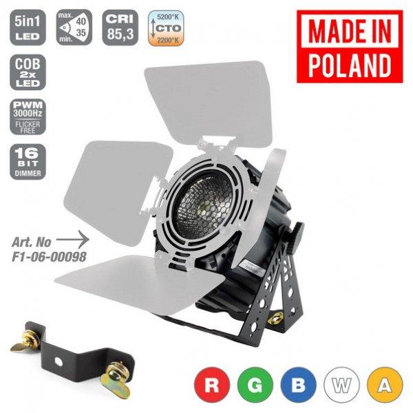 FLASH PRO Vintage LED PAR 64 COB Short 300W RGBWA