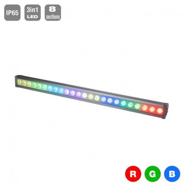 FLASH EVENT 4 x LED BAR 24x3W RGB IP65