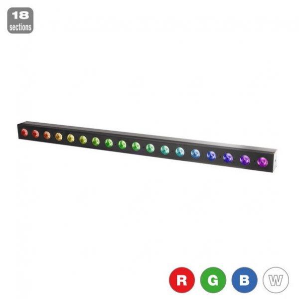 FLASH LED BAR 18x4W RGBW 18 section