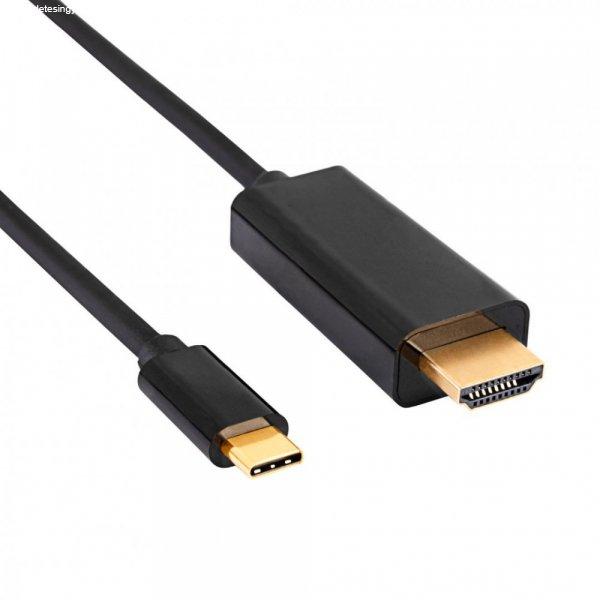Akyga AK-AV-18 Cable USB Type-C - HDMI 4K 1,8m