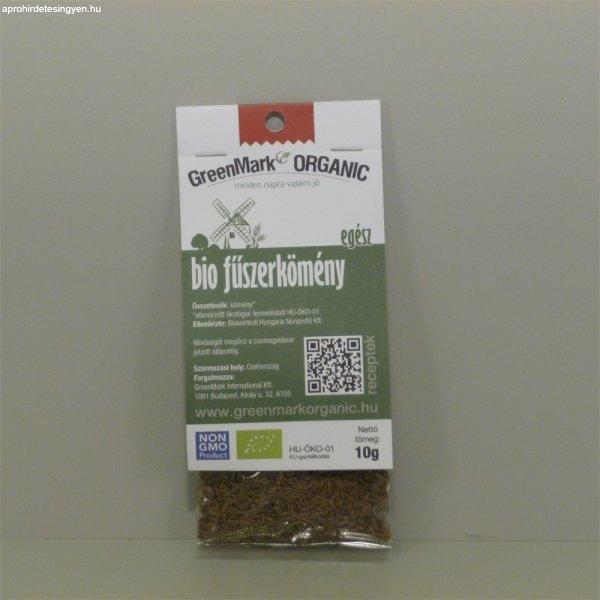 Greenmark bio fűszerkömény egész 10 g