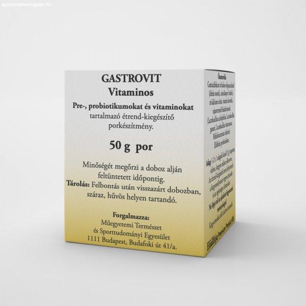 Gastrovit vitaminos pre-, probiotikumot és vitaminokat tartalmazó
étrend-kiegészítő por 50 g