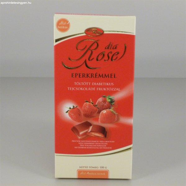 Sweetrose tejcsokoládé eperkrémmel töltött,fruktózzal 100 g