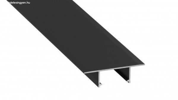 LED Alumínium Profil Beépíthető [PLATO] Fekete 1 méter