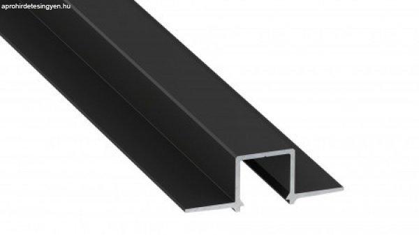 LED Alumínium Profil Beépíthető [GAUDI] Fekete 2,02 méter