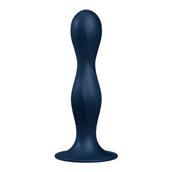 Satisfyer Double Ball-R - súlyozott dildó (kék)