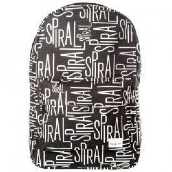 Spiral Linear Spiral Backpack Black