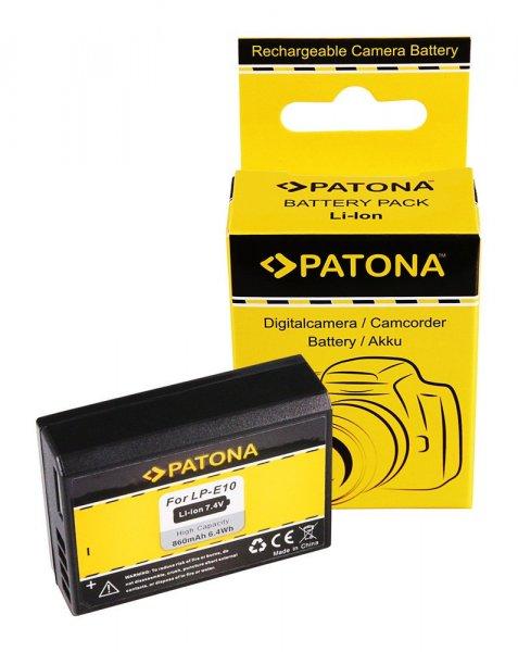 CANON kamera akku LP-E10 EOS 1200D EOS1100D utángyártott (Patona) 7,4V 860mAh