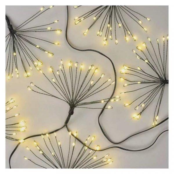 LED fényfüzér – fürtök, nano, 2,35 m, beltéri, meleg fehér, időzítő
D3AW09