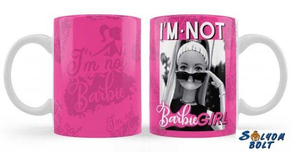 Vicces bögre, I'm not Barbie Girl