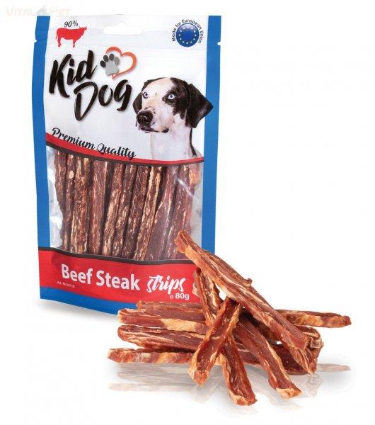 KidDog jutalomfalat kutyáknak - Beef steak sticks Mini - mini marha steak rudak
7-8cm/80g